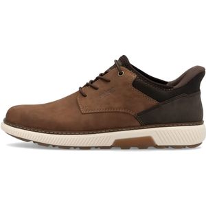 Rieker - Sneakers - Bruin - Suède - Voorgevormd Voetbed - Elastische Sluiting