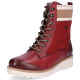 Remonte - Elisabeth Hurley-Collection - Veterboots - Rood/Zandkleur - Waterafstotende TEX-membraan