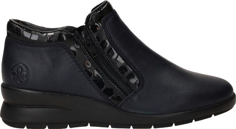 Rieker - L4883 - Instappers - Muskat/Schwarz - Leer