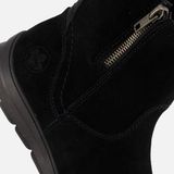 Rieker - Z0053 - Enkellaarsjes - Zwart - Korte Suède Laarsjes