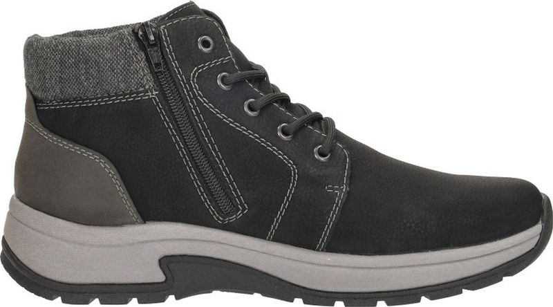 Veterboots - Effen - Imitatieleer - Snoersluiting - Sleehak