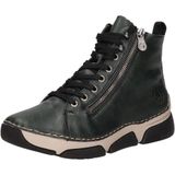 Rieker - 45920 - Veterlaarzen - Groen - Fluwelen Velours Voering