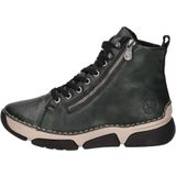Rieker - 45920 - Veterlaarzen - Groen - Fluwelen Velours Voering