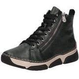 Rieker - 45920 - Veterlaarzen - Groen - Fluwelen Velours Voering