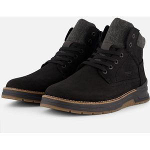 Rieker Veterboots zwart Synthetisch