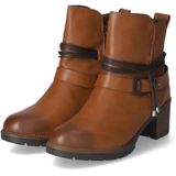 Rieker - Laarzen - Cognac - Decoratieve Banden - Ritssluiting - Blokhak