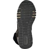 Rieker - Hoge Sneakers - Imitatieleer en Leer - Zwart - RiekerTex-membraan, AntiStress-voetbed