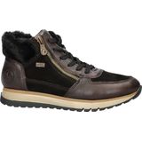 Rieker - Hoge Sneakers - Imitatieleer en Leer - Zwart - RiekerTex-membraan, AntiStress-voetbed