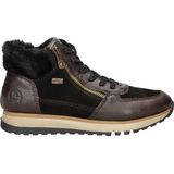 Rieker - Hoge Sneakers - Imitatieleer en Leer - Zwart - RiekerTex-membraan, AntiStress-voetbed