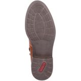 Veterboots - Cognac - Laarzen - Blokhak - Ritssluiting - Vetersluiting