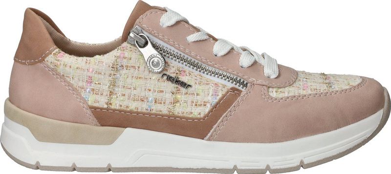 Sneakers - Color-Blocking - Imitatieleer - Platte Hak