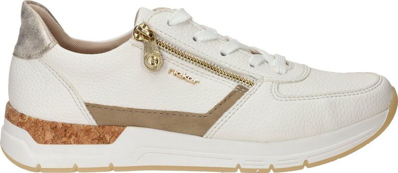 Rieker - N4322 - Low-Top Sneakers - Wit - Synthetisch