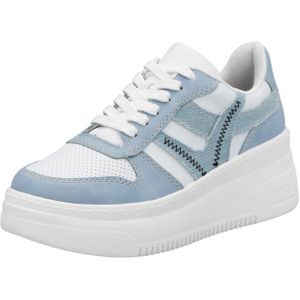 Sneakers - Imitatieleer - Laag - Color-Blocking - Vetering met 6 Gaten
