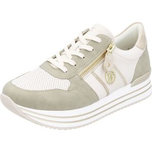 Remonte - D1327 80 - Sneakers - Groen - Leren Bekleding