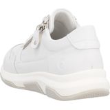 Remonte - Lage Leren Sneakers - Wit - Leer - Uitneembaar Voetbed