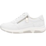 Remonte - Lage Leren Sneakers - Wit - Leer - Uitneembaar Voetbed