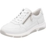 Remonte - Lage Leren Sneakers - Wit - Leer - Uitneembaar Voetbed