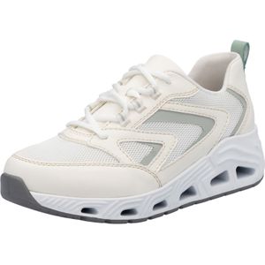 Rieker N5205 lage sneakers voor dames, Wit, 43 EU
