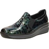 Rieker - Instappers - Groen - Synthetisch - Elastiek Sluiting