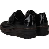 Rieker - 487C0 - Klittenbandschoenen - Zwart - Lakmateriaal - Comfortabel
