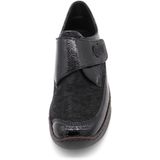 Rieker - 487C0 - Klittenbandschoenen - Zwart - Lakmateriaal - Comfortabel