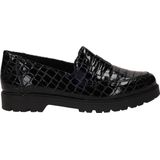 Rieker - Instappers - Zwart - Lakleer - Dierenprint