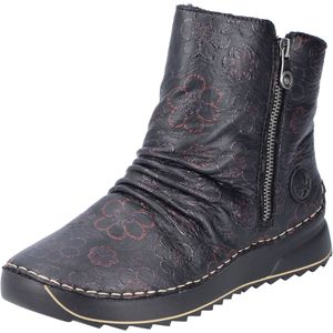Rieker Winterboots, Plateaustiefelette, Print-Boots mit Außenreißverschluss