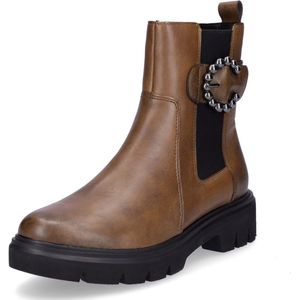 Remonte - Chelsea Boots - Notenbruin - Blokhak - Ritssluiting
