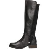 Rieker - Dames Hoge Laarzen - Zwart - Leer/Textiel - Imitatiebont Voering