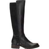 Rieker - Dames Hoge Laarzen - Zwart - Leer/Textiel - Imitatiebont Voering