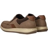 Rieker - Instappers - Lichtbruin/donkerbruin - Moccasin - Elastische Band