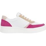 Remonte - Dames - Sneakers - Magenta - Leder/Nubuck - Plateauzool