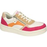 Remonte - Dames - Sneakers - Magenta - Leder/Nubuck - Plateauzool