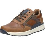 Rieker - Sneakers - Bruin - Leer - Synthetische Voering - Rubber Zool