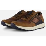 Rieker - Sneakers - Bruin - Leer - Synthetische Voering - Rubber Zool