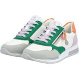 Remonte - D0H01-83 Sneakers - Groen - Suède - Binnenvoering Leer - Zool Rubber