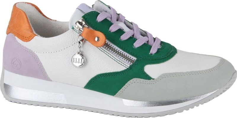 Remonte - D0H01-83 Sneakers - Groen - Suède - Binnenvoering Leer - Zool Rubber