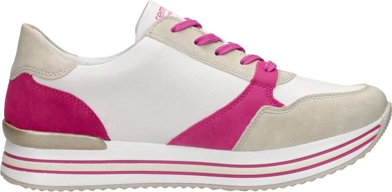 Merk - Model - Sneakers - Color-Blocking - Leer - Plateau