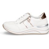 Sneakers - Laag - Zwart - Leer - Vetering met 5 Haten - Ronde Neus