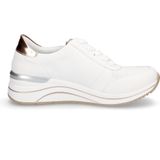 Sneakers - Laag - Zwart - Leer - Vetering met 5 Haten - Ronde Neus