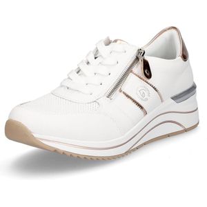 Sneakers - Laag - Zwart - Leer - Vetering met 5 Haten - Ronde Neus