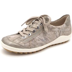 Remonte Dames R1402 sneakers, parel/beige-metallic/62, 37 EU, Parel Beige Metallic 62, 37 EU