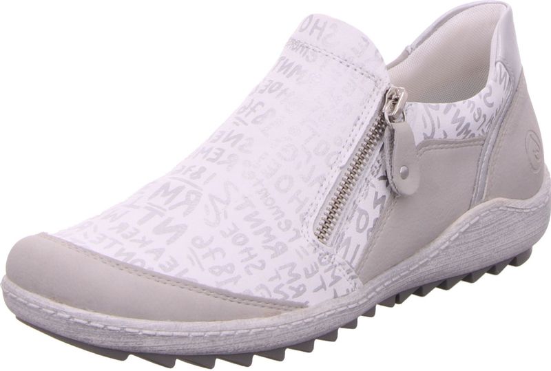 Merk - Slip-on - Zwart - Imitatieleer, Suède - Logoprint