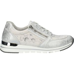 Remonte - Dames Sneaker - Zwart - Textiel en Imitatieleer - Met Rits