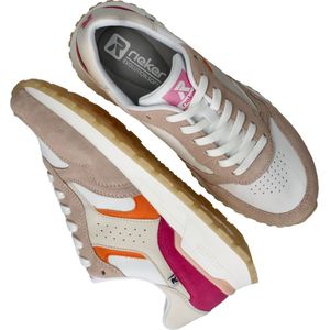 Rieker Sneakers roze Leer - Dames - Maat 36