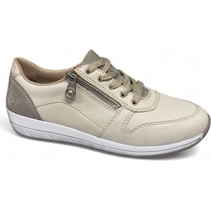 Rieker - Sneakers - Wit - Synthetisch - Lichtgewicht - Ademend