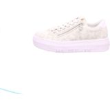 Rieker - Plateausneakers - Sneaker - Offwhite Metallic - Slip-on met Schachtvoering