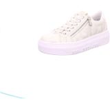 Rieker - Plateausneakers - Sneaker - Offwhite Metallic - Slip-on met Schachtvoering