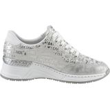 Rieker Sneaker mit Lettern bedruckt, Freizeitschuh, Halbschuh, Schnürschuh