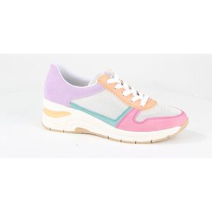 Rieker Libelle Sneakers roze Textiel - Dames